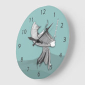 Digital Samurai Große Wanduhr (Winkel)