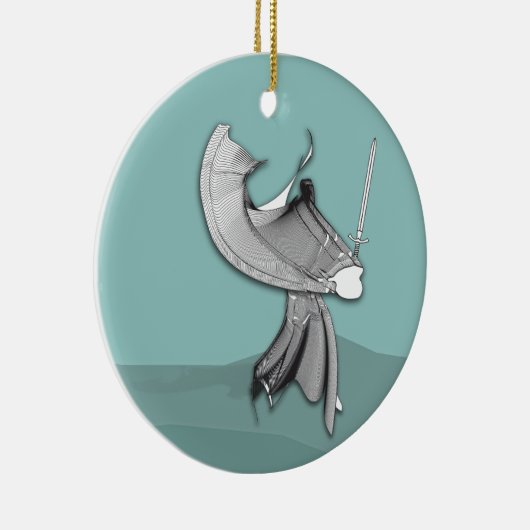 Digital Samurai Keramik Ornament (Rechts)