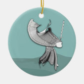 Digital Samurai Keramik Ornament (Vorne)