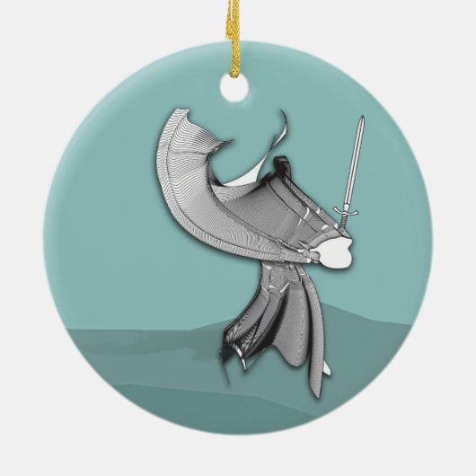 Digital Samurai Keramik Ornament (Hinten)