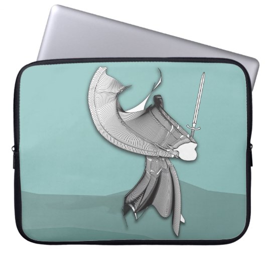 Digital Samurai Laptopschutzhülle (Vorderseite)