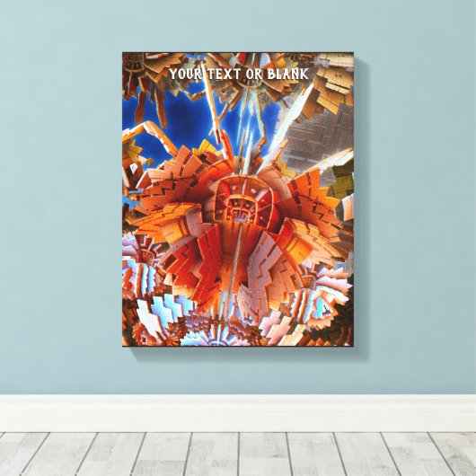 Digital Samurai Leinwanddruck (Insitu (Holzboden))