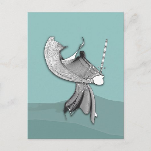 Digital Samurai Postkarte (Vorderseite)