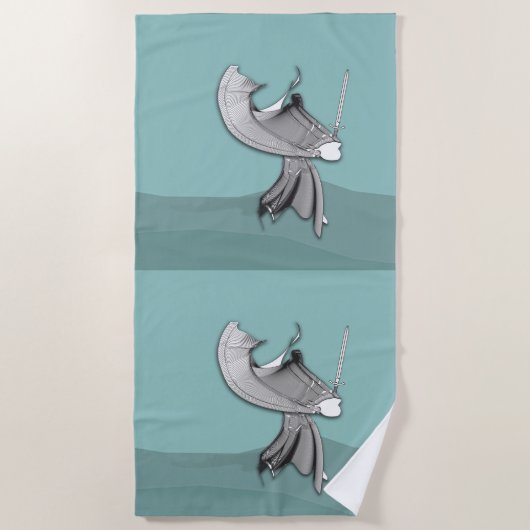 Digital Samurai Strandtuch (Vorderseite)