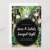 Digital Sangeet Einladungen indische Hochzeitkarte (Vorne/Hinten)