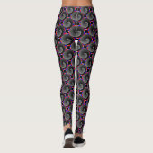 Digital Schachbrett Yin Yang von Kenneth Yoncich Leggings (Rückseite)