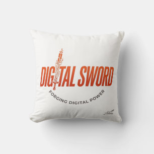 Digital-Schwert-Langarmshirt Kissen