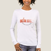 Digital-Schwert-Langarmshirt Tri-Blend Shirt (Vorderseite)