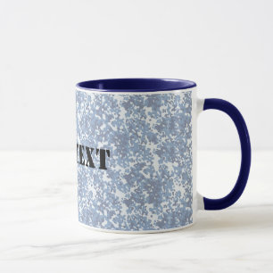 Digital Sky Blue Camouflage (beleuchtet) Tasse