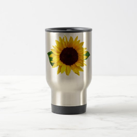 Digital-Sonnenblume Reisebecher (Mittel)