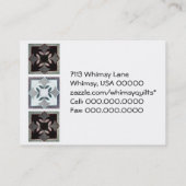 Digital-Steppdecken-Visitenkarten Visitenkarte (Rückseite)