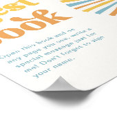 Digital Sun Guest Book Sign Poster (Ecke)