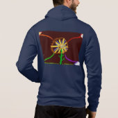 Digital Sunflower Hoodie! Hoodie (Rückseite)