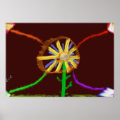 Digital Sunflower Poster (Vorne)