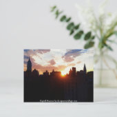 Digital Sunrise Postkarte (Stehend Vorderseite)