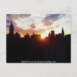 Digital Sunrise Postkarte