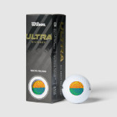 Digital Sunrise von Kenneth Yoncich Golfball (Verpackungen)