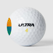 Digital Sunrise von Kenneth Yoncich Golfball (Logo)