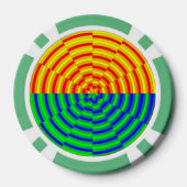 Digital Sunrise von Kenneth Yoncich Pokerchips (Rückseite)