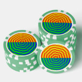 Digital Sunrise von Kenneth Yoncich Pokerchips (Stapel)