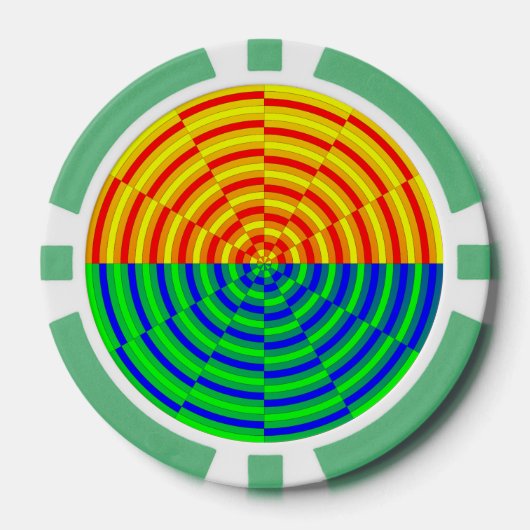 Digital Sunrise von Kenneth Yoncich Pokerchips (Vorderseite)