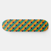 Digital Sunrise von Kenneth Yoncich Skateboard (Horizontal)