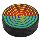 Digital Sunset von Kenneth Yoncich Eishockey Puck (3/4)