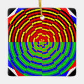 Digital Sunset von Kenneth Yoncich Keramikornament (Vorderseite)