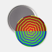 Digital Sunset von Kenneth Yoncich Magnet (Vorderseite/Rückseite)
