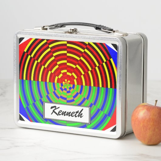 Digital Sunset von Kenneth Yoncich Metall Lunch Box (Beispiel)