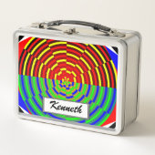 Digital Sunset von Kenneth Yoncich Metall Lunch Box (Vorderseite)