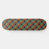 Digital Sunset von Kenneth Yoncich Skateboard (Horizontal)