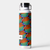 Digital Sunset von Kenneth Yoncich Trinkflasche (Rückseite)