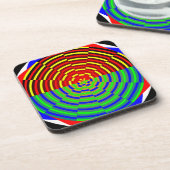 Digital Sunset von Kenneth Yoncich Untersetzer (Linke Seite)