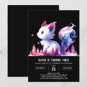 Digital Sweet Cat Birthday Einladung (Vorne/Hinten)