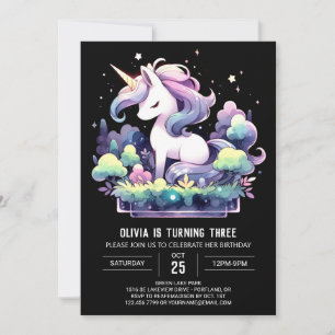 Digital Sweet Horse Birthday Einladung