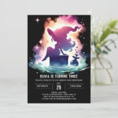 Digital Sweet Wizard Geburtstag Einladung (Stehend Vorderseite)