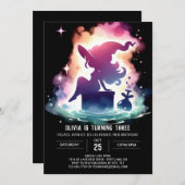 Digital Sweet Wizard Geburtstag Einladung (Vorne/Hinten)