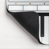 Digital-synthesizer-Tastatur Mousepad (Ecke)