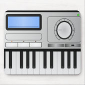 Digital-synthesizer-Tastatur Mousepad (Vorne)
