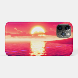 Digital Synthwave Sunset Sea Reflection Case-Mate iPhone Hülle