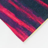 Digital Synthwave Sunset Sea Reflection Fleecedecke (Ecke)
