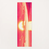 Digital Synthwave Sunset Sea Reflection Yogamatte (Vorderseite)