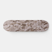 Digital-Tarnung – Graues LG-Tarnmuster Skateboard (Horizontal)