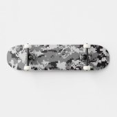 Digital-Tarnung Schwarzweiss Skateboard (Horizontal)