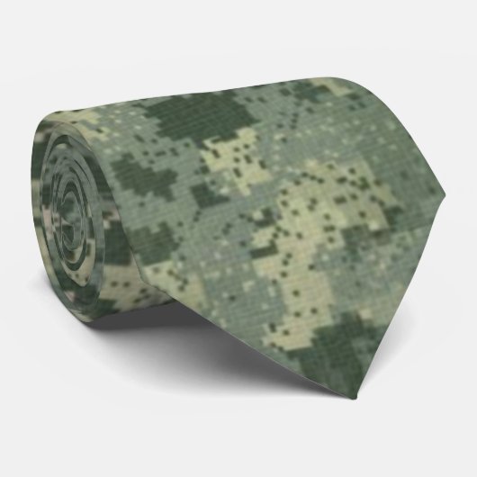 Digital-Tarnungs-großer Druck-Krawatte Krawatte (Gerollt)