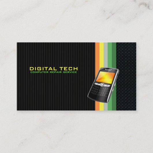 Digital Tech. Handy-Visitenkarten Visitenkarte (Vorderseite)