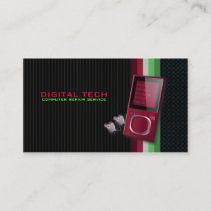 Digital Tech. Pod Business Cards Visitenkarte