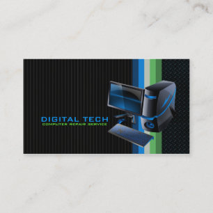 Digital-Technologie. Computer-Visitenkarten Visitenkarte