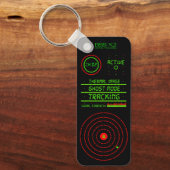 Digital Tracking Ghost Mode Surveillance Design  Schlüsselanhänger (Vorderseite)